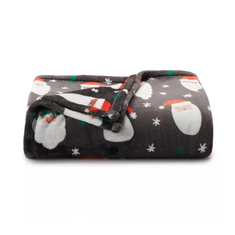 The Big One Christmas Santa Oversized Supersoft Plush Throw